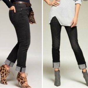 CAbi High Rise Smolder Straight Leg Gray Stretch Jeans Size 2 Style #3560